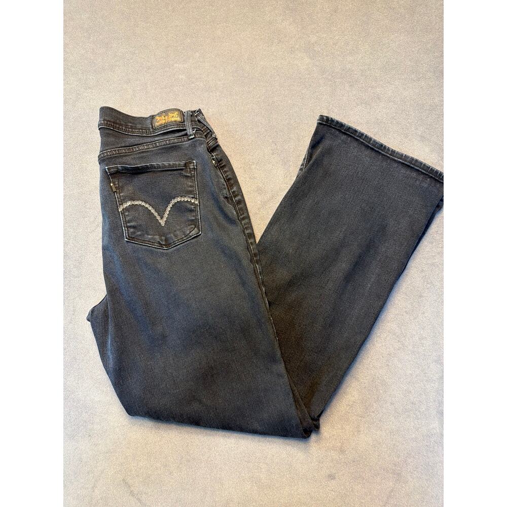 Levis 512 Women Jeans Blue Denim Bootcut Leg Stretch Mid Rise Pockets Casual 10M